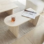 Hanah Home Juego de mesas de café Paris - Bronce, Travertino
